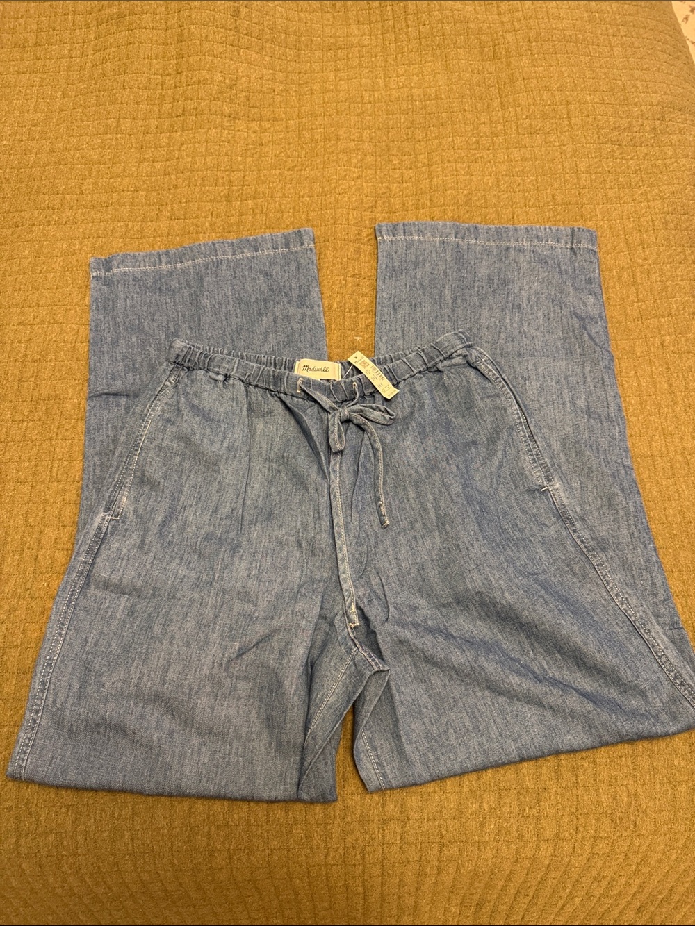 nwt Madewell pull-on jean in cotton linen - Picture 3 of 9